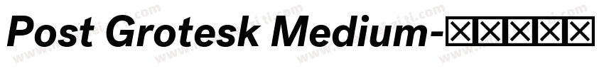 Post Grotesk Medium字体转换